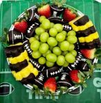 Superbowl Choc dipped straw and pineapple